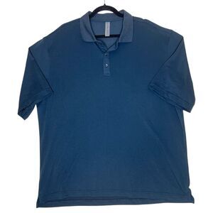 Outdoor Voices Short Sleeve Polo Shirt Size XXXL Black Performance Top